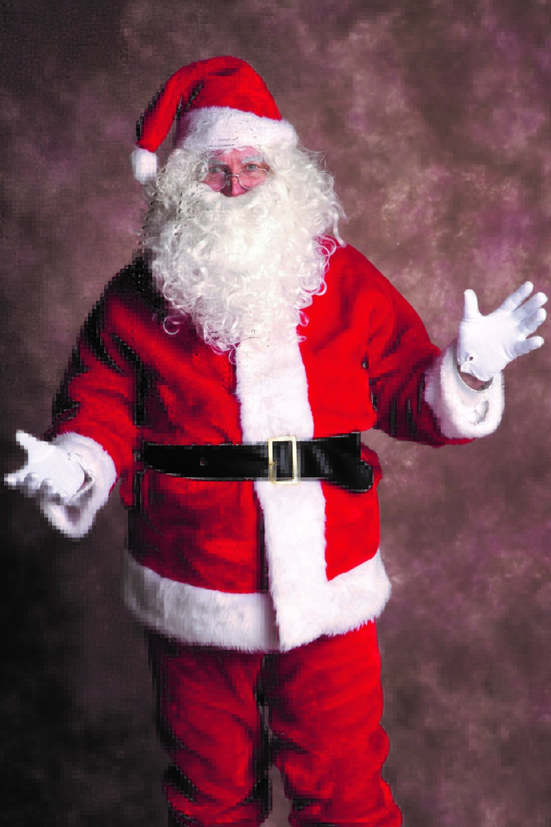 A man dressed as Santa Claus