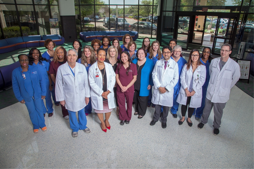 Members of the transplant team at Medical City Dallas