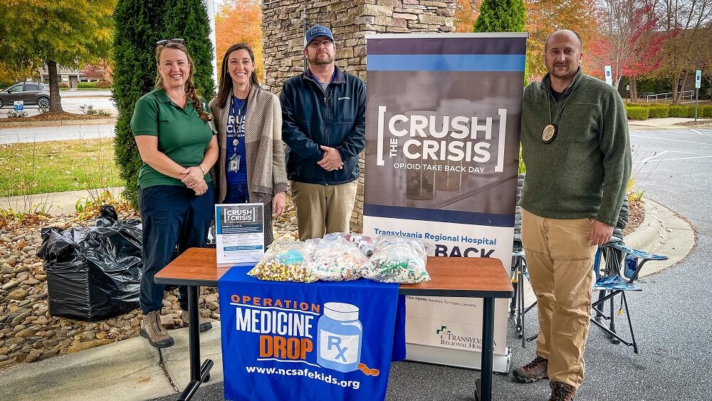HCA Healthcare colleagues at Crush the Crisis takeback event 